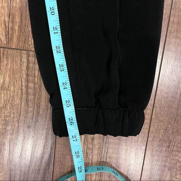 Silky Jogger pants with leather details! - Picture 5 of 6